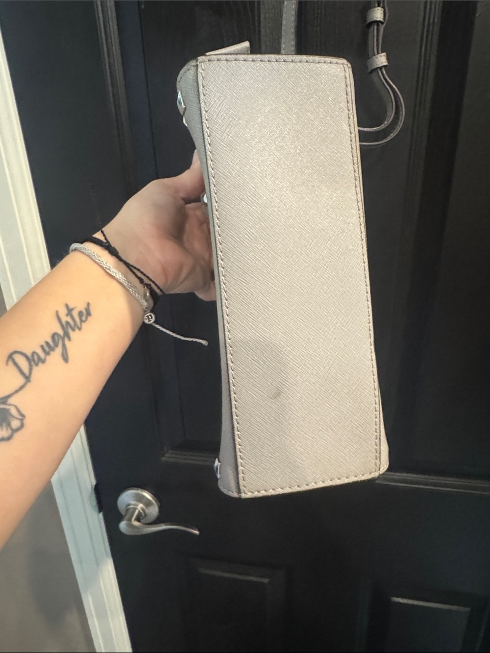 Michael Kors Light Beige Studded Crossbody Bag - Picture 3 of 7